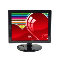 Moniteur LED TFT HCWY 15'' - Rapport d'aspect 4:3 - VGA - DC12V - Remplacement pour bureau professionnel