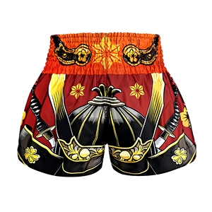 Muay Thai Boxing Shorts for Men MMA Gym Fight Shorts Elastic Waist Drawstring Front Logo <b>Stretch</b> Lightweight Breathable Training - Product Image 4
