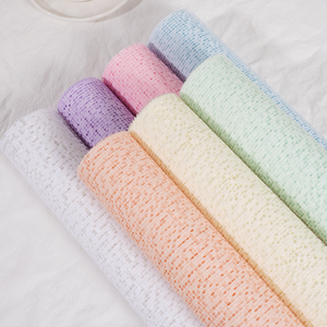 Griglia a mosaico pastello a rete da imballaggio resistente estetica fiorista-uso tessuto Bouquet di fiori confezione per festa di nozze decorazione regalo - Product Image 1