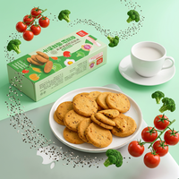 Biscuits croustillants aux graines de chia et légumes, collation nutritive et saine, biscuits courts