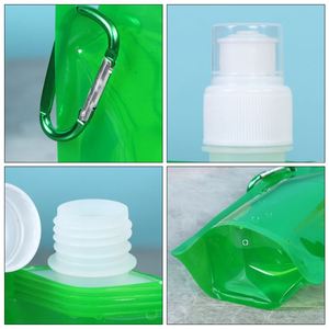 Bouteille d'eau pliable portable en PE pour le camping et le sport, vente en gros 2024 - Product Image 4