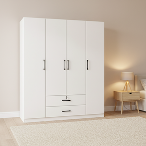 Armoire de rangement en <span class=keywords><strong>bois</strong></span> composite avec porte en verre trempé pour suite parentale - Product Image 6