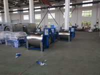 Machine à laver semi-automatique en acier inoxydable pour filets de pêche commerciaux et vêtements, certifiée ISO, capacité 10-30 kg