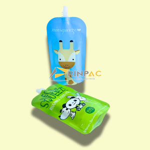 Tùy chỉnh thiết kế nhựa bao bì chất lỏng đứng lên uống Pouch với vòi bóp bé thực phẩm nước trái cây vòi Pouch Túi - Product Image 1