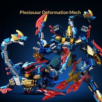 Compatible con Sengbao, Bloques de Construcción de Plástico ABS, Robot Emperador de Aguas Profundas, Robot Dinosaurio Transformable, Juguete de Ensamblaje para Niños