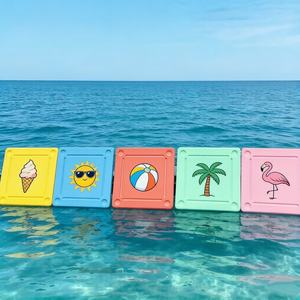 Tapete Flotante de Alta Calidad para Mahjong, Verde Lima, Blanco, Rosa, Amarillo, Morado, Azul, Espuma EVA, para Póker, Mahjong, <span class=keywords><strong>Rummy</strong></span>, Juegos de Cartas - Product Image 2