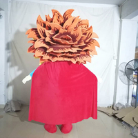 Costume de mascotte d'animal Lion fait main taille adulte Shengye OEM ODM pour la location, costume de cosplay portatif grandeur nature pour la marche et la danse, idéal pour les entreprises