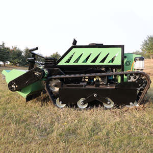 高品質クローラー式リモコン芝刈り機ディーゼルエンジン搭載、庭園用草刈機 - Product Image 4