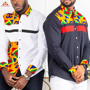 <span class=keywords><strong>Chemise</strong></span> Ankara pour <span class=keywords><strong>homme</strong></span>, vêtement africains, slim, à boutons, à la mode, <span class=keywords><strong>2021</strong></span> - Product Image 3