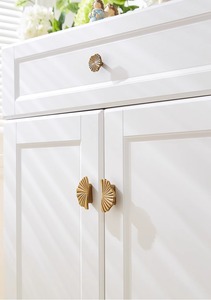 Brass Door and Drawer Handles for Modern Minimalist <b>Cabinets</b> Wine <b>Cabinets</b> Shoe <b>Cabinets</b> Kitchen Bedroom Hotel Use - Product Image 5