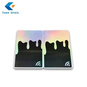 Ảnh ba chiều NFC thẻ in laser NFC an ninh dán cảm ơn bạn thẻ với chip <span class=keywords><strong>RFID</strong></span> - Product Image 2