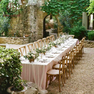 Produttore all'ingrosso banchetto evento festa di nozze <span class=keywords><strong>Crossback</strong></span> X sedia in legno massello impilabile rovere cross back sedie da pranzo in legno - Product Image 1