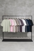Fabricant de T-shirts surdimensionnés personnalisés, poids personnalisé avec strass thermocollants, paillettes, tee-shirt streetwear vierge pour hommes, OEM