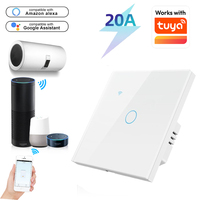 Interrupteur intelligent à écran tactile Wi-Fi pour ABS 4000W, indice de protection IP20, pour chauffe-eau, climatiseur, chaudière, cuisinière, 20A, compatible Alexa