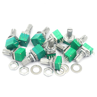 RK097G B50K 6 broches contrôle de Volume rotatif amplificateur Audio commutateur à double potentiomètre