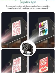 Proyector LED Publicitario Personalizado HD de 700W con Logotipo, Luces RGBW de Alta Definición, Gobo IP65, Luces para Escenario - Product Image 3
