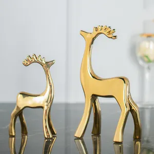 european wedding gold deer christmas decorative table ornaments luxury other home decor