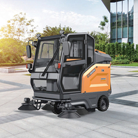 Balayeuse de route électrique MN-E810FB de grande capacité 48V Ride-On 180L Dustbin Capacité 6-8 heures Temps de travail Garantie 1 an