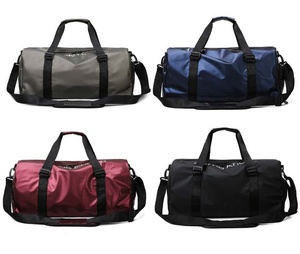 Unisex Striped Nylon Duffel Bag 25L Zipper Closure Softback Casual Fashionable Sports Travel Multi-functional Waterproof - Product Image 5