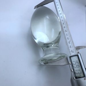 Dildo de Vidrio Borosilicato Transparente y Suave, Cuentas Anales Grandes para Mujeres, Tapón Anal de Cristal, Placer Sexual - Product Image 6