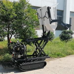 Spedizione gratuita! <span class=keywords><strong>A</strong></span> buon mercato 500KG di capacità di StartLoading elettrico carriola di sollevamento idraulico cingolato Mini Dumper - Product Image 4