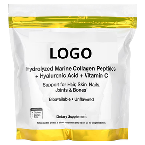 OEM ODM deniz hidrolize kollajen peptidler toz balık kollajen tozu saç tırnak cilt sağlıklı bitkisel takviyeler için - Product Image 1