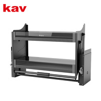 Système de réglage de la puissance à quatre niveaux, panier coulissant pour armoire en verre, ressort à gaz, tapis en EVA, alliage d'aluminium, verre trempé, charge de 15 kg, cuisine