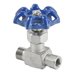 Vanne à aiguille à filetage soudé haute pression COVNA SS304/316, vanne à aiguille en acier inoxydable à 2 voies - Product Image 4