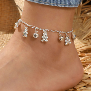 Chaîne de cheville cubaine pour femmes et jeunes filles, bijoux de pied style pieds nus, bracelets de cheville de plage, cadeaux - Product Image 6