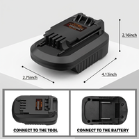 Adaptor Baterai Alat Listrik MT18BD untuk Baterai 18V BL1830, Konversi ke Baterai Alat B&D 18V
