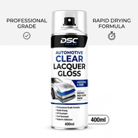 Spray de finition transparente pour voiture 400ml, laque haute brillance résistante aux UV pour la retouche de la peinture, protection et brillance