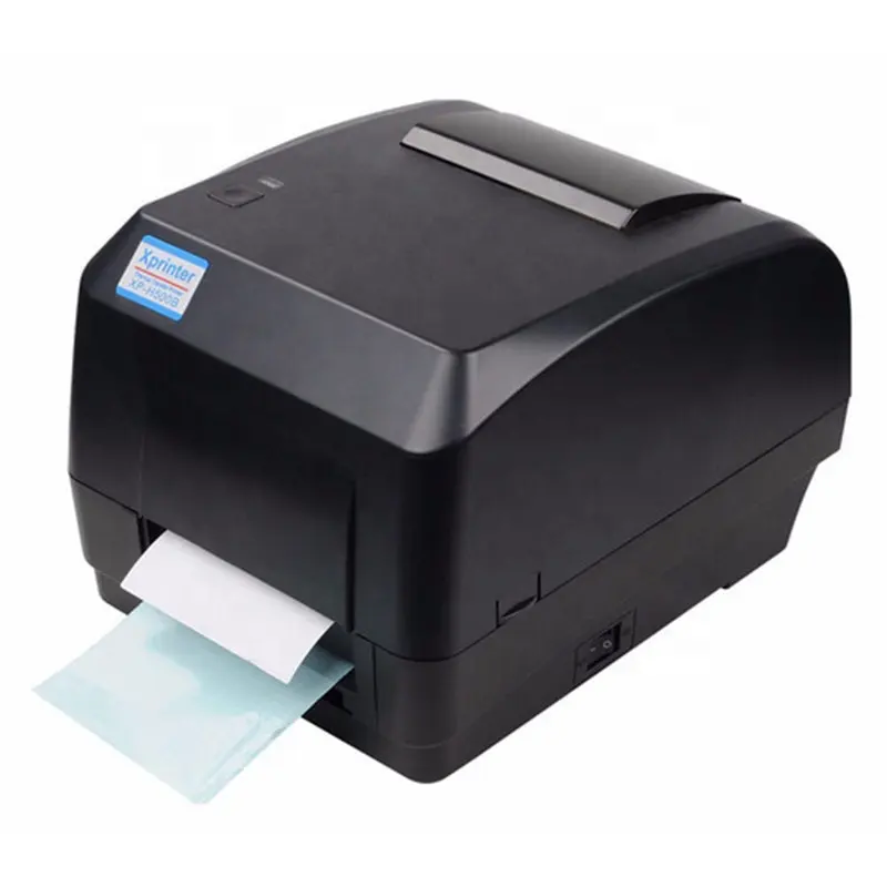 4 inch thermal/thermal transfer label printer logistics express barcode printing desktop cheap ribbon XP-H500B coated paper