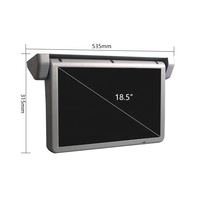 Monitor abatible motorizado para hogar de 18,5 pulgadas, Monitor de techo de coche, 1 entrada AV, pantalla Android, techo inteligente plegable, TV para coche