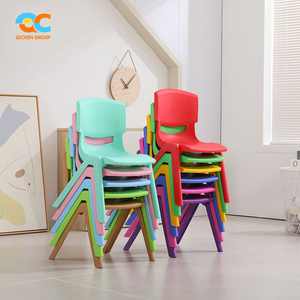 Compact & lichtgewicht kleuterschool meubilair, stevige kinderstoelen van kunststof, praktische kunststof stoel voor buiten - Product Image 2