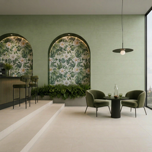 Carrelage en porcelaine émaillée mate de qualité supérieure Green Leaf, 600x600 mm, absorption d'eau <0,5 %, résistant au feu, antidérapant, épaisseur 9 mm - Product Image 1