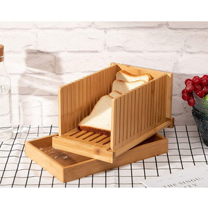 Trancheuse à <span class=keywords><strong>pain</strong></span> en bambou-Diviseur de <span class=keywords><strong>pain</strong></span> de cuisine multifonctionnel-Plateau de rangement de miettes de <span class=keywords><strong>pain</strong></span>-Trancheuse à <span class=keywords><strong>pain</strong></span> grillé - Product Image 2