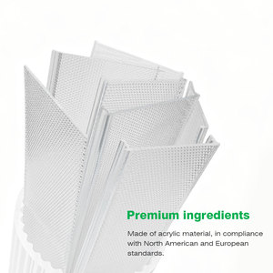 Plastik-Deckenleuchtenabdeckungen Transparente Prismatische Diffusor-Lampenschirmabdeckung - Product Image 5