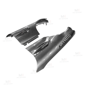 Kit de carrosserie d'ailes avant en Fiber de carbone véritable de Style PRO pour mercedes-benz <span class=keywords><strong>AMG</strong></span> GT GTC <span class=keywords><strong>GTS</strong></span> 2015-2019 pièces d'auto de garniture d'évent latéral - Product Image 2