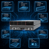 Servidor SD550 V3 2U de 2 Nodos, Doble Procesador Xeon Scalable de 5.ª Generación, DDR5 de Media Ancho, Escalable, Probado para Empresas