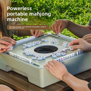 Portable Mini Mahjong Machine Wasi Zi Camping En Plein Air Pliable Mahjong Table Boîte Aveugle Sans Puissance Matière Plastique Sans Lavage - Product Image 4