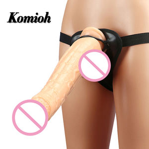 Godemiché pour femme avec <span class=keywords><strong>ceinture</strong></span> de 12 pouces, pénis super long, masculin, énorme jouet réaliste, 8 couleurs, 2018, vente en gros - Product Image 1