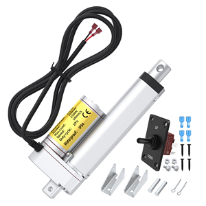 แอคชูเอเตอร์แบบเส้นตรงอุตสาหกรรมขนาดใหญ่ 1500n 12v ระยะชัก 4 นิ้ว IP54 กันน้ำ ได้รับการรับรองมาตรฐาน Rohs CE แอคชูเอเตอร์ไฟฟ้าสำหรับระบบอัตโนมัติในบ้านและรถบ้าน - Product Image 1