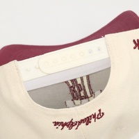 OEM Hoge Kwaliteit Op Maat Gemaakte Tweetonige Kleuren Maroon 5 Panel Gestructureerde A-Frame Baseball Petten Bruilofthoed