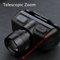 Vente en gros Lampe de poche rechargeable zoomable Lampe de poche étanche à angle réglable avec voyant de charge