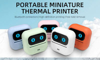 Imprimante thermique d'étiquettes USB 58 mm, batterie, imprimante d'étiquettes sans fil portable Bluetooth, imprimante d'étiquettes sans encre, mini imprimante d'étiquettes de 2 pouces