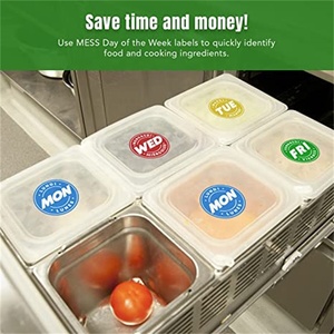 Nhãn Ngày Thực Phẩm Nhãn Dán Ngày Hết Hạn, Nhãn Thực Phẩm Để Nhắc Nhở Ngày Trong Tuần Và Cuối Tuần - Product Image 5