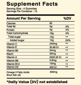 Complément alimentaire naturel, gommes multivitaminées pour hommes, santé musculaire, santé immunitaire, métabolisme énergétique, oméga-3, 60 unités - Product Image 4