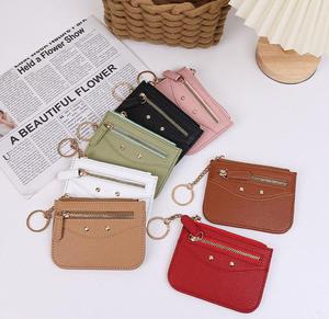 Multi-card ID Card Holder Coin Mini Buckle <b>Purse</b> PU Short Waterproof Card Holder Small Designer Women Trending <b>Purses</b> - Product Image 6