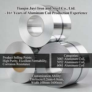 Bobine d'aluminium anodisée ASTM B209 1060 1100 1070 3003 3004 5052 5083 6061 6063 finition usine pour construction, décoration et revêtement de sol - Product Image 1