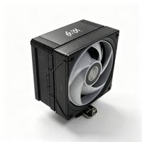 CO-B1SX-05W Affichage de la température en temps réel Synchronisation ARGB 4 caloducs Refroidisseur de processeur à contact direct Ventilateur silencieux haute performance pour Intel LGA1851 1700AMD